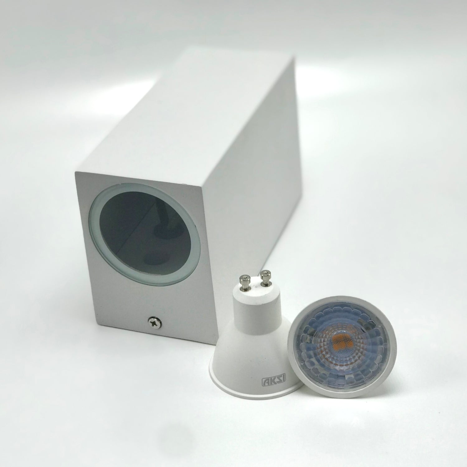 Arbotante Cuadrado Doble Disparo de Luz - Wattko